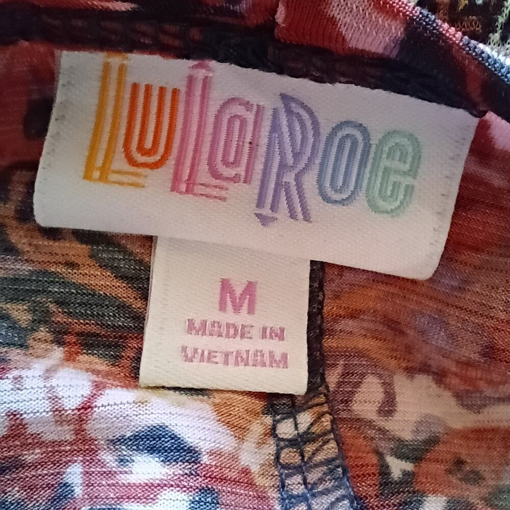 LuLaRoe Women's Kimono ONE SIZE Polyester Spandex Lightweight Abstract Floral - Picture 4 of 5